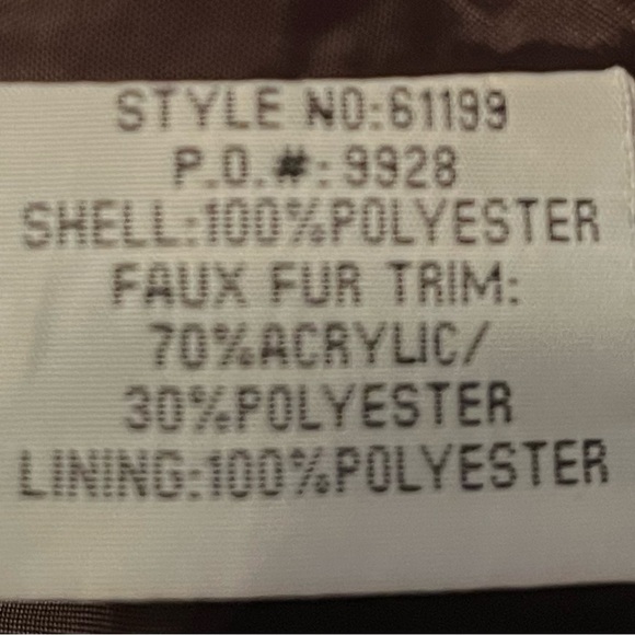 Size Large brown faux suede, faux fur vest. - Picture 5 of 6